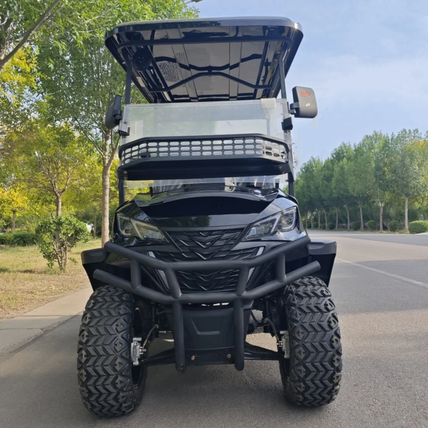 

2025 4 Seater Lithium Golf Cart Side Mirror With Turning Light Backup Camera Electric Golf Cart Stable Quality Long Durability