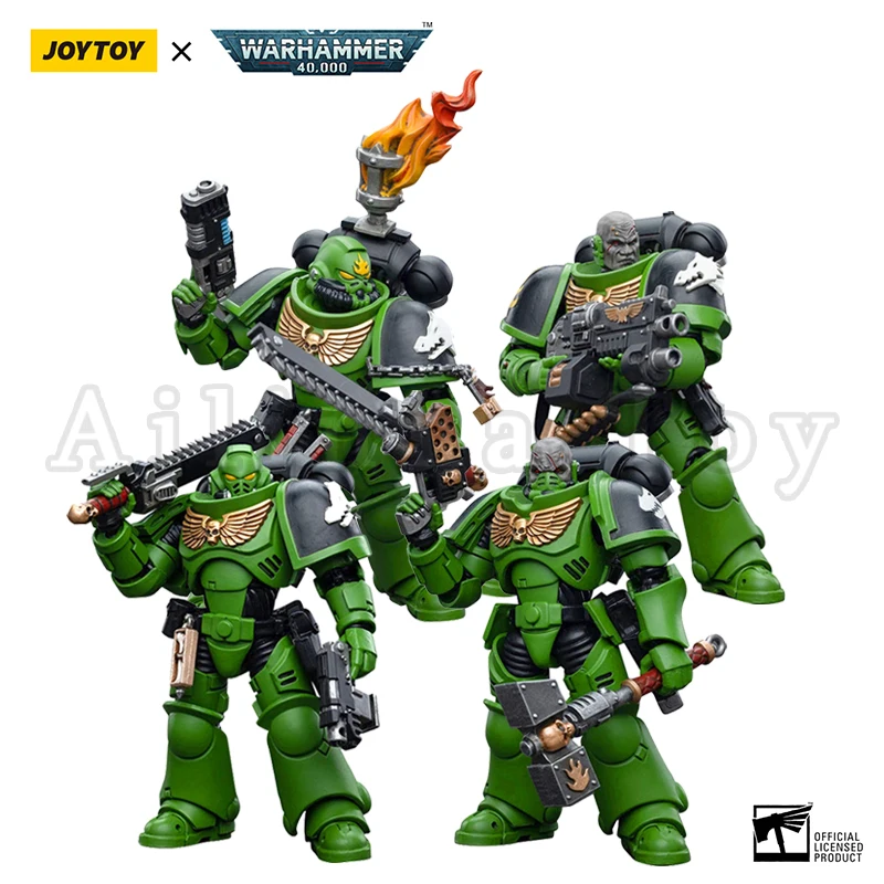 Joytoy 1/18 Action figur (4 teile/satz) 40k Salamander Fürsprecher Anime Militär modell versand kostenfrei