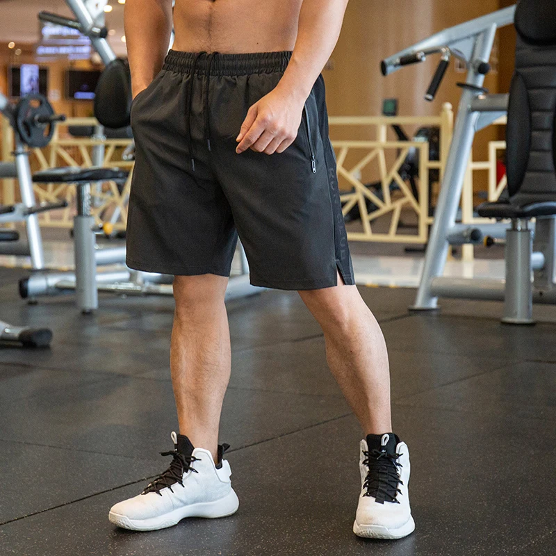 2026 spandex Fitness Running Shorts Men Sport Shorts Breathable Quick Drying Training Gym Sport Shorts Joggers Zip pocket Shorts