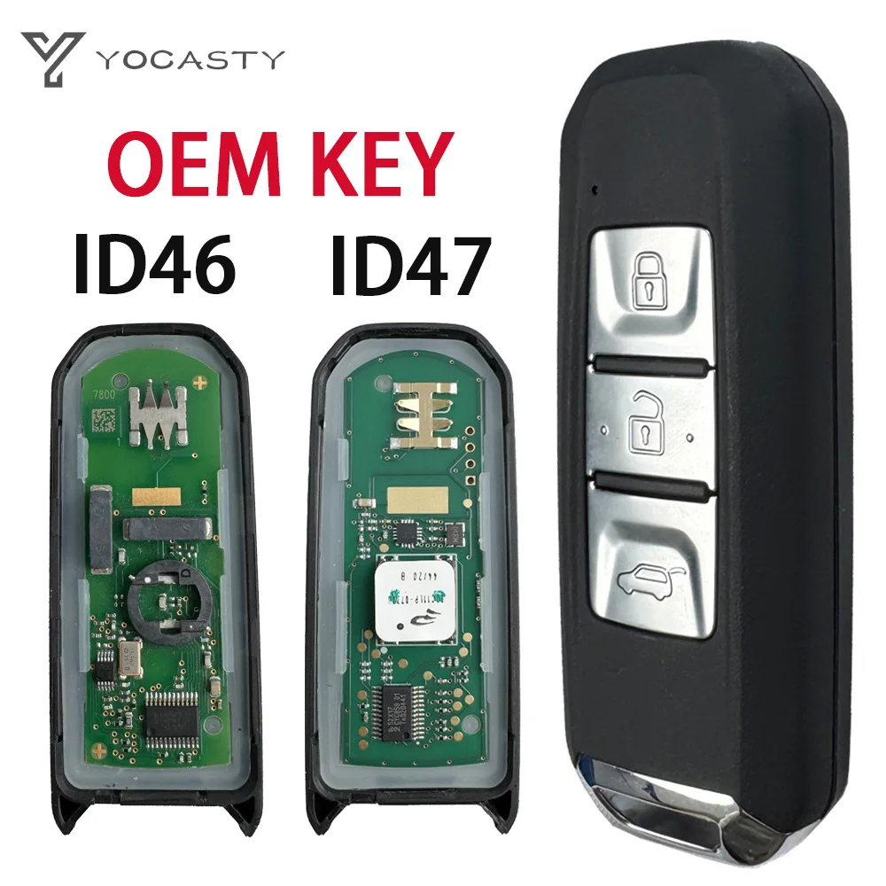 

YOCASTY OEM для Chevrolet CaptivaTurbo Groove Blazer Enjoy Optra Hector Smart Remote Car Key ID46/ID47 433 МГц Keyless go