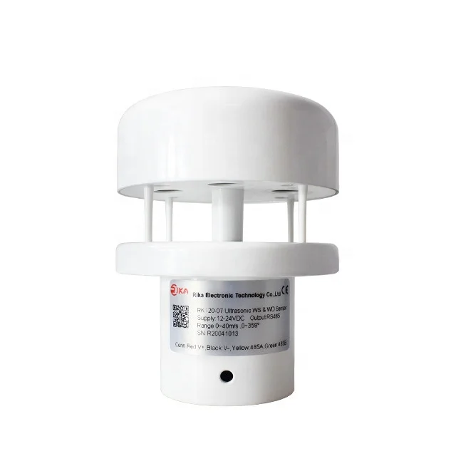 Rika RK120-07 Cheap Price 4-20mA Analog Output Anemometer Ultrasonic Wind Speed Direction Sensor AA