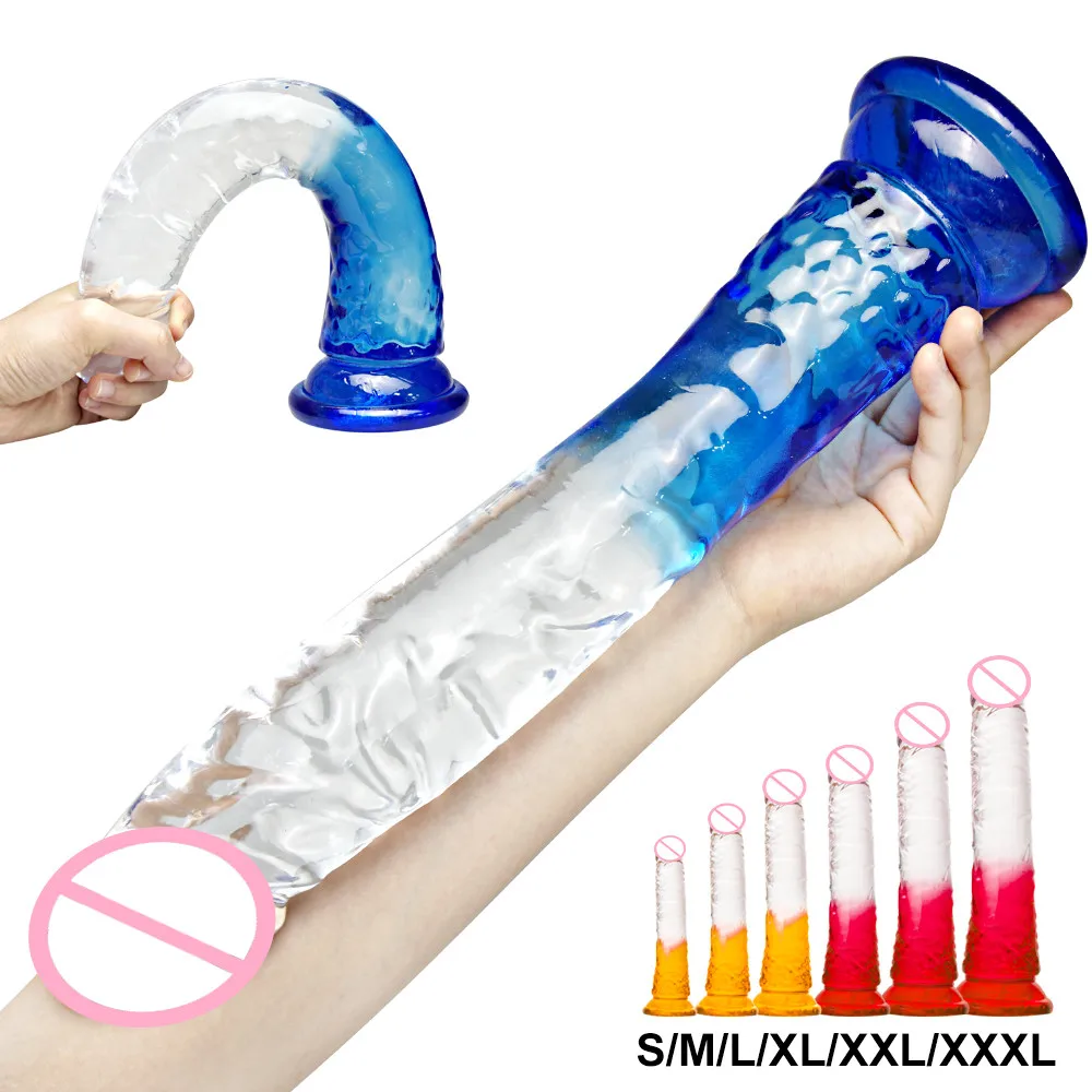 Huge Dildo Adult Toys for Women Realistic Silicone Anal Butt Plug Dildos Strong Suction Cup Big Jelly Fake Penis Sex Toy Lesbian