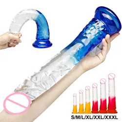 Huge Dildo Adult Toys for Women Realistic Silicone Anal Butt Plug Dildos Strong Suction Cup Big Jelly Fake Penis Sex Toy Lesbian