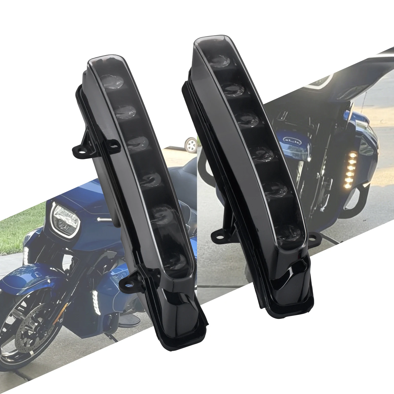 Motorcycle Fog LED Lights Fairing Lowers Light For Harley Touring FLHXSE FLTRXSE 23-Up Road Street Glide 24-Up FLHXU Turn Signal