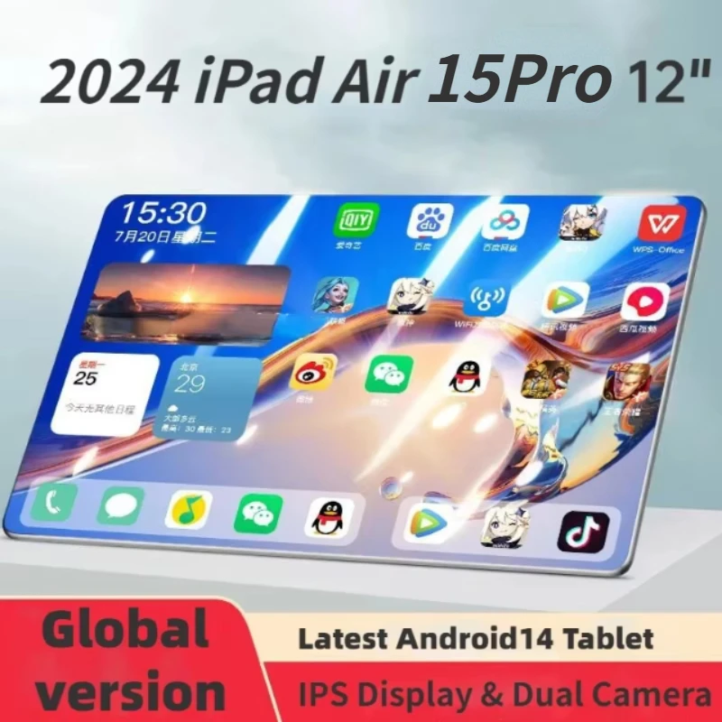 

2024 New Global Version Tablets Pad 15 Pro Original 11Inch HD 5G 16GB 1T Wifi Android13.0 Tablet PC Google Play