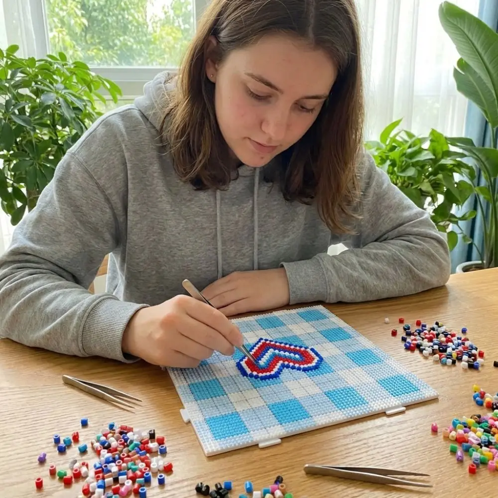 

Термостойкие креативные доски для бисера 78x78 мм (2,6 мм) для Fuse Beads и Perler Beads, для творчества и обучения