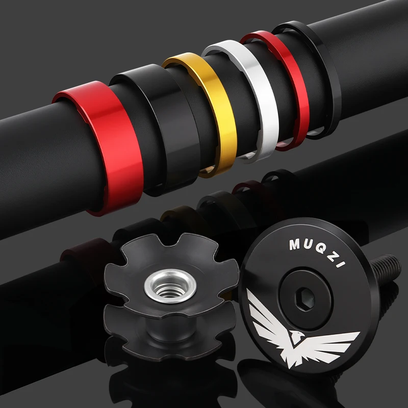 MUQZI Headset Spacer Kit with Stem Top Cap and Star Nut for 1-1/8