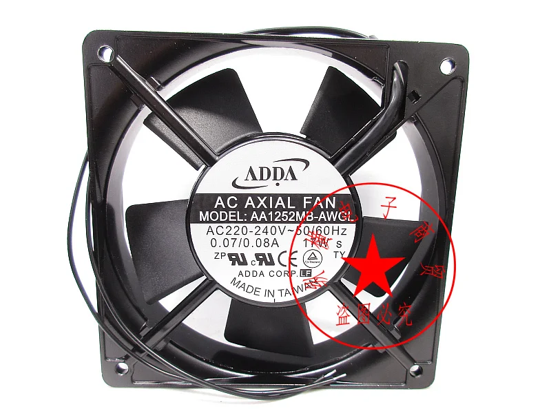 

ADDA AA1252MB-AWGL AC 220 0.07/0.08A 120x120x25mm 2-Wire Server Cooling Fan