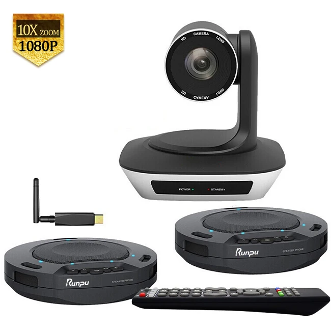 

Runpu W50 «все в одном» система конференц-камер, решение для видеоконференций для большой конференц-зала (600-900 кв. футов)