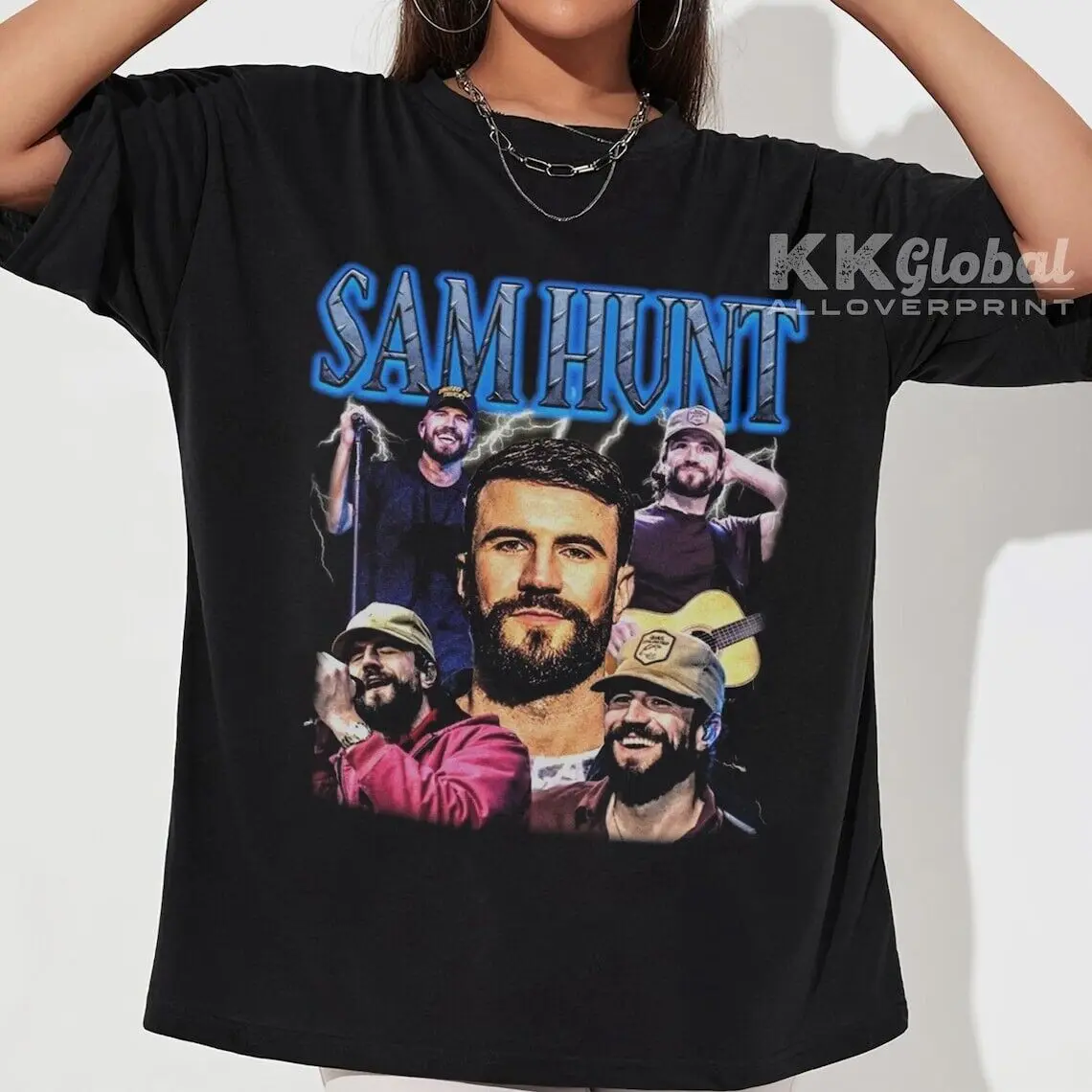 Sam Hunt Summer On The Outskirts 2023 Tour Graphic T-Shirt Gift For Fans Music