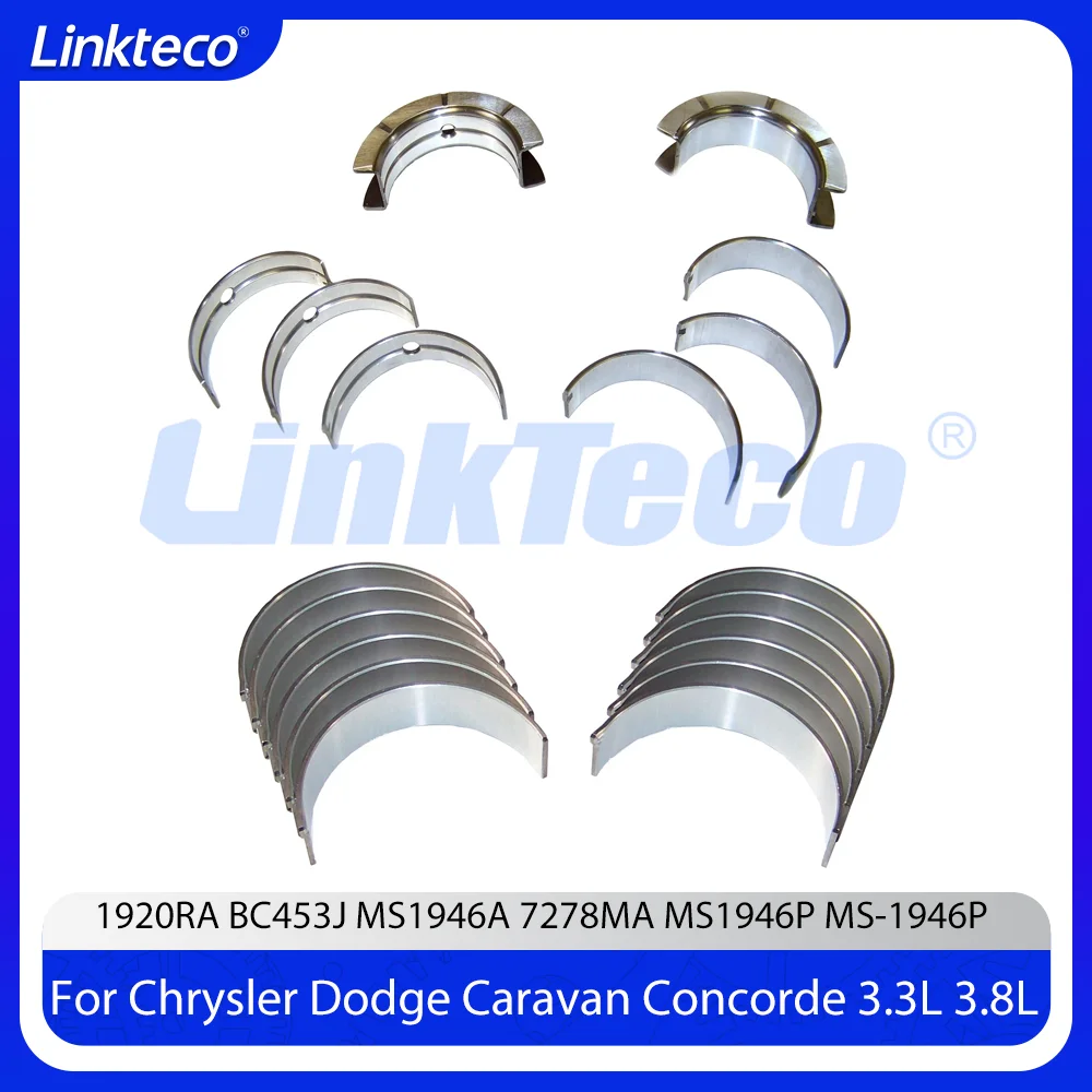 Engine Bearing STD 3.3 3.5 3.8 L V6 OHV Flex 90-11 For Chrysler Dodge JEEP Crankshaft Main Connecting Rod Thrust Washers Set