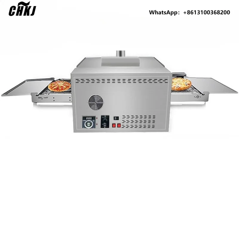 Gas Fired Conveyor Belt Pizza Oven, 9 Inch 12 Inch Commercial Baking Oven Pizza Oven