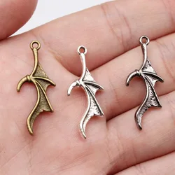 WYSIWYG 10pcs 31x12mm Trendy Pandents 3 Colors Demon Wings Dragon Wings Bat Wings Charms For Jewelry Making
