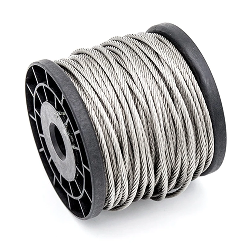 1.5Mm Diameter 7X7 Structure Of 304 Stainless Steel Wire Rope Alambra Cable Softer Fishing Lifting Electric Cable Rope