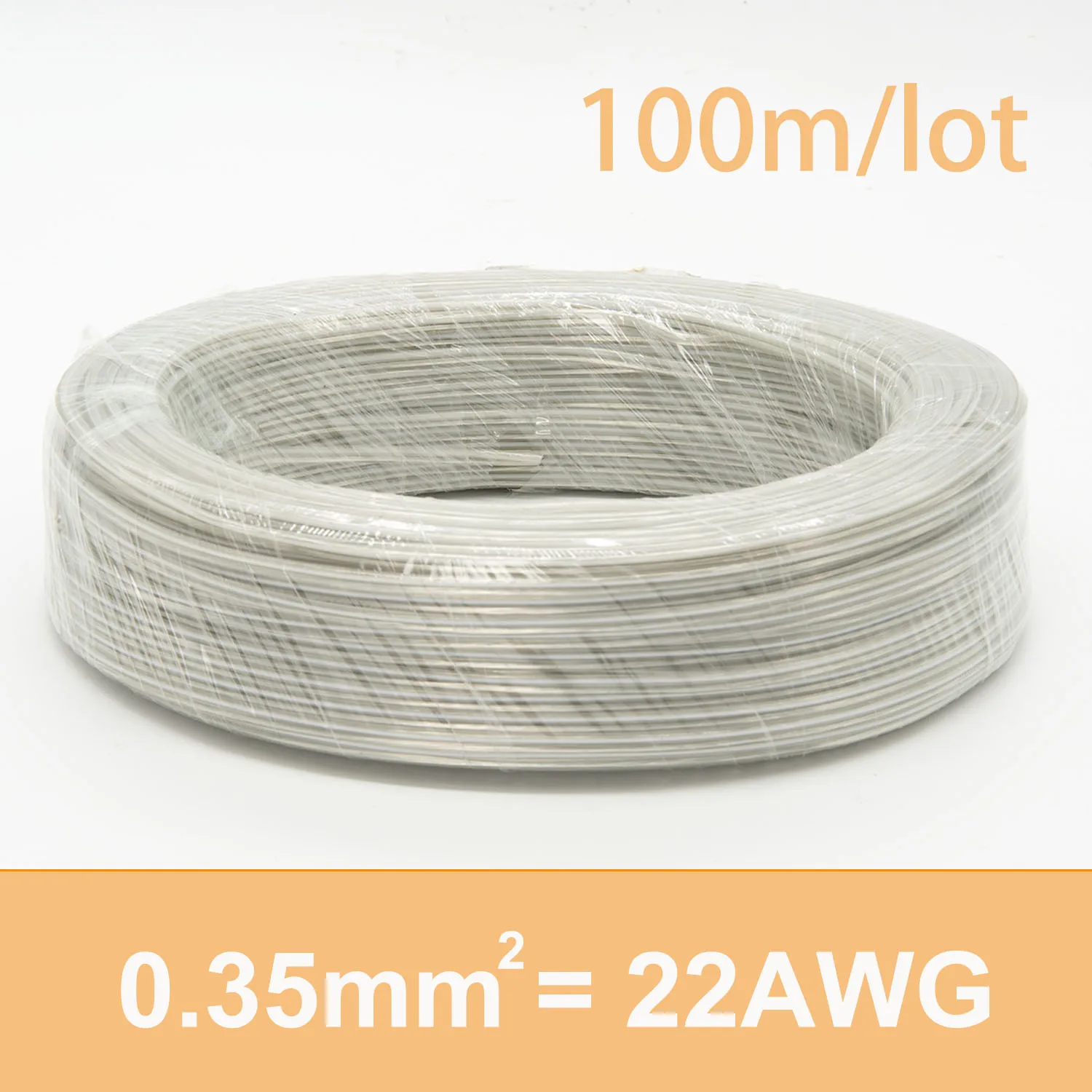 1m-100m 22AWG 2Pin LED Neon Light Welding Electric Wire Audio LED Lighting Electronic Toy DC Power Transparent Parallel Cable