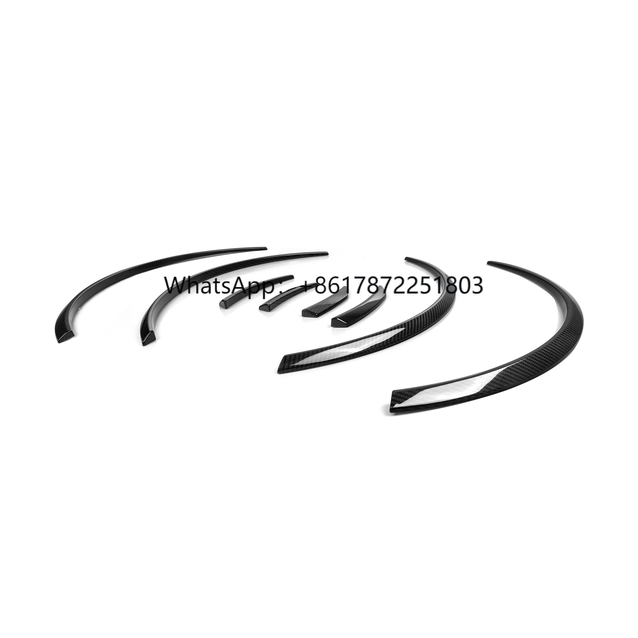 

G80 Wheel Eyebrow Ornaments 8PCS Dry Carbon Fiber MP Style for M3 G80 4-Door 2021+ G80 Car Wheel Brow
