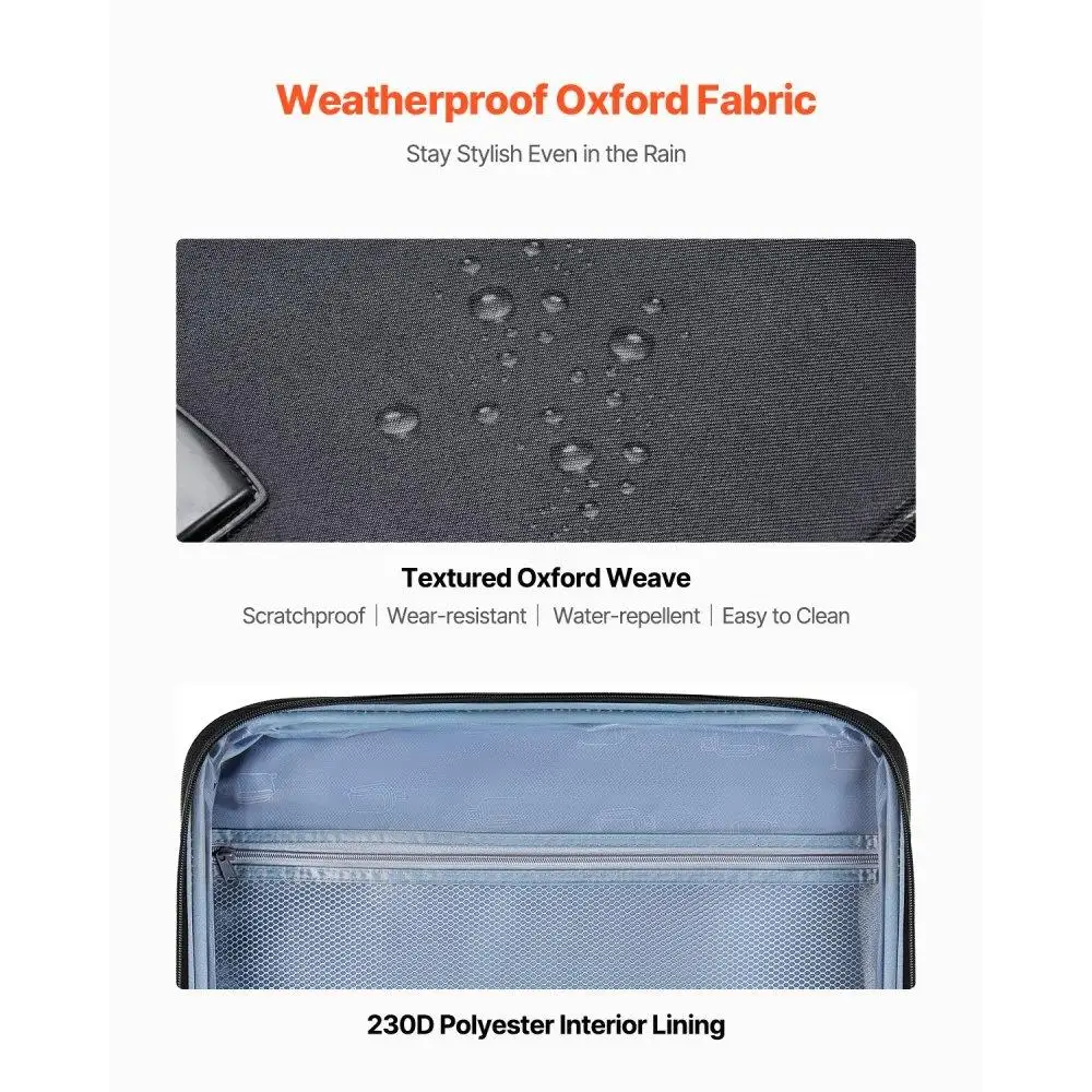 Mala de bagagem expansível Softside preta de 28 polegadas com rodas giratórias para viagens e negócios