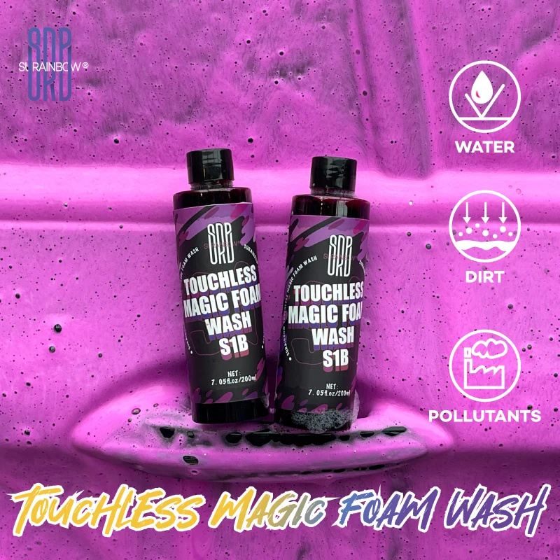 

Розовое пенящееся мыло для мойки автомобилей, пенящееся, концентрированная формула для более крупной чистки, быстро поднимающая грязь, грим и остатков