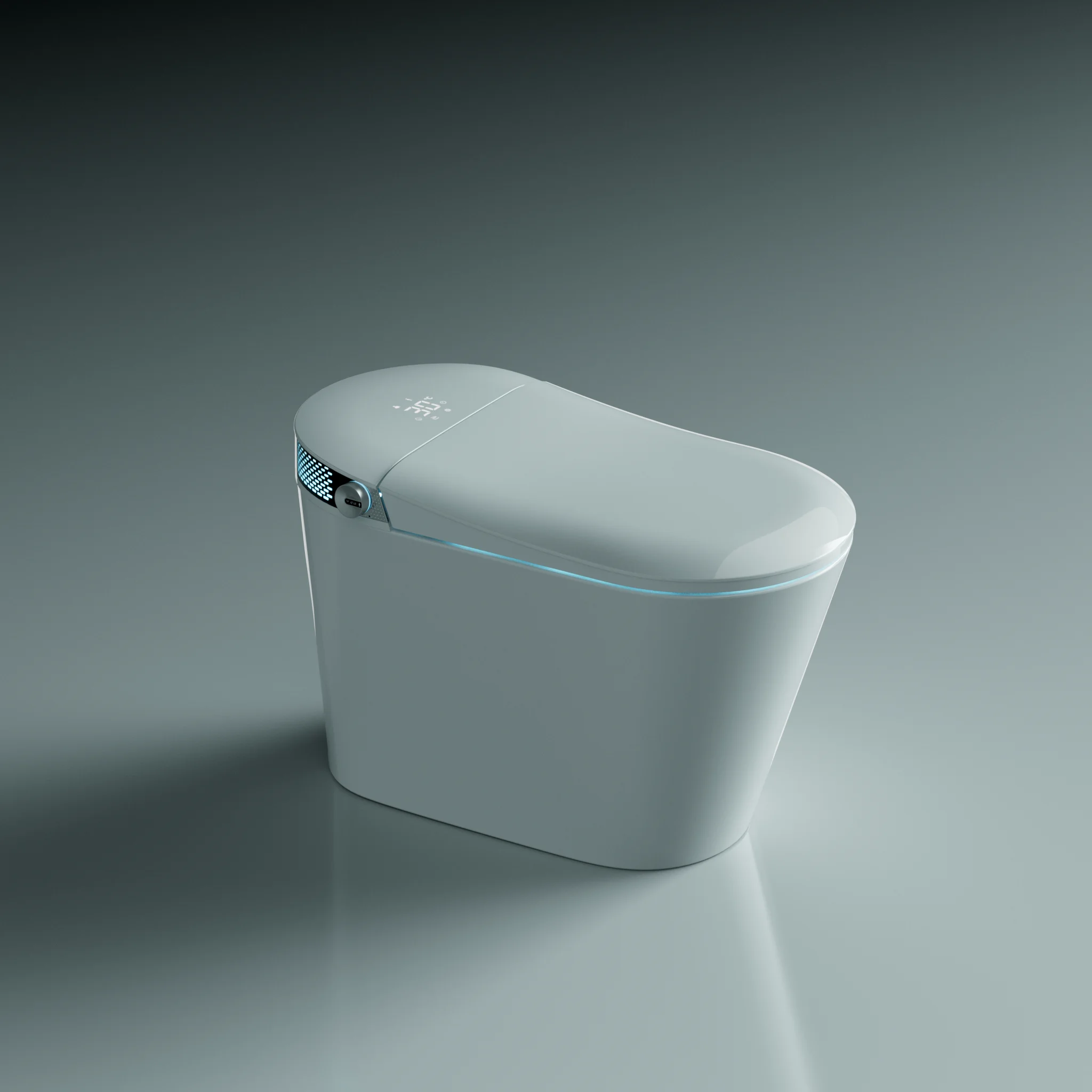 

High Quality Ceramic Toilets No Pressure Limit Smart Speech Control Toilet