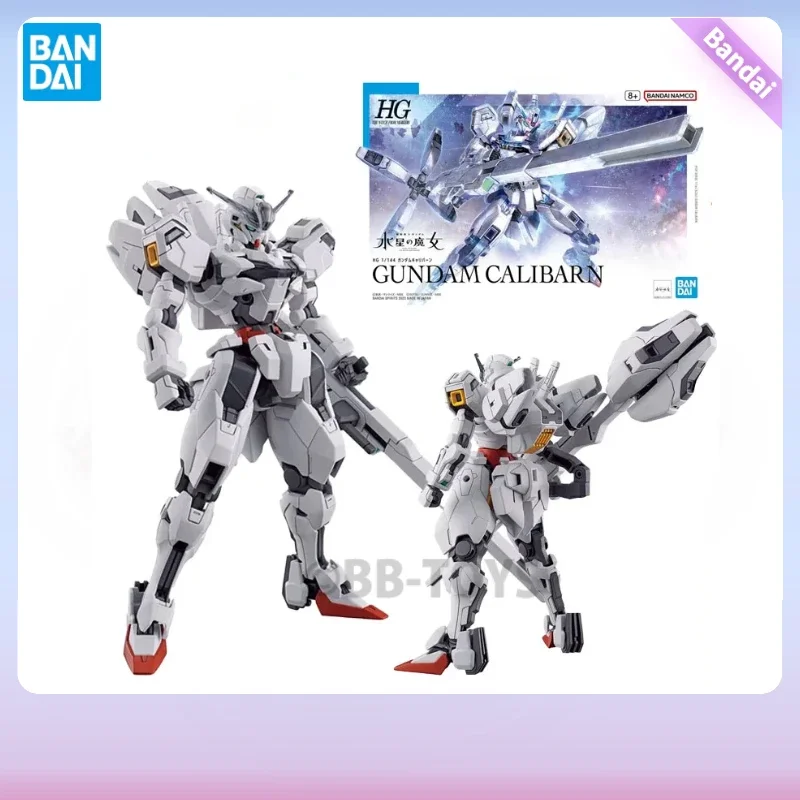 Bandai Original Genuine Anime GUNDAM CALIBARN HG 1/144 Assembly Model Toys Action Figure Gifts Collectible Ornaments Boys Kids