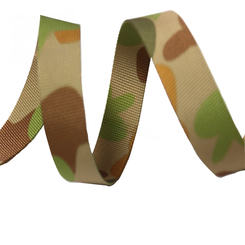 

Australian Camouflage WebbingHigh DensityBagsTactical VestShoulder StrapAccessoriesCanvasPolyester Webbing Tactical Gear Ribbon