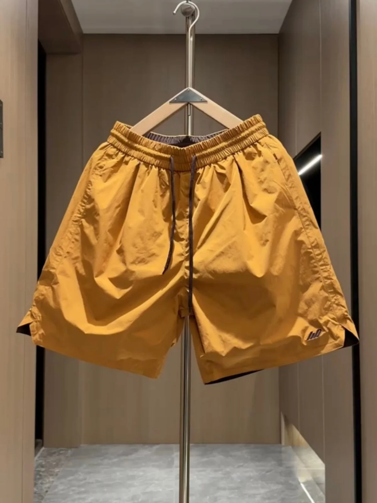 

Men's Summer Fashion Brand High-End Feel Patchwork Embroidery Shorts Outdoor Versatile Quick Dry Sport Five-Quarter Pants