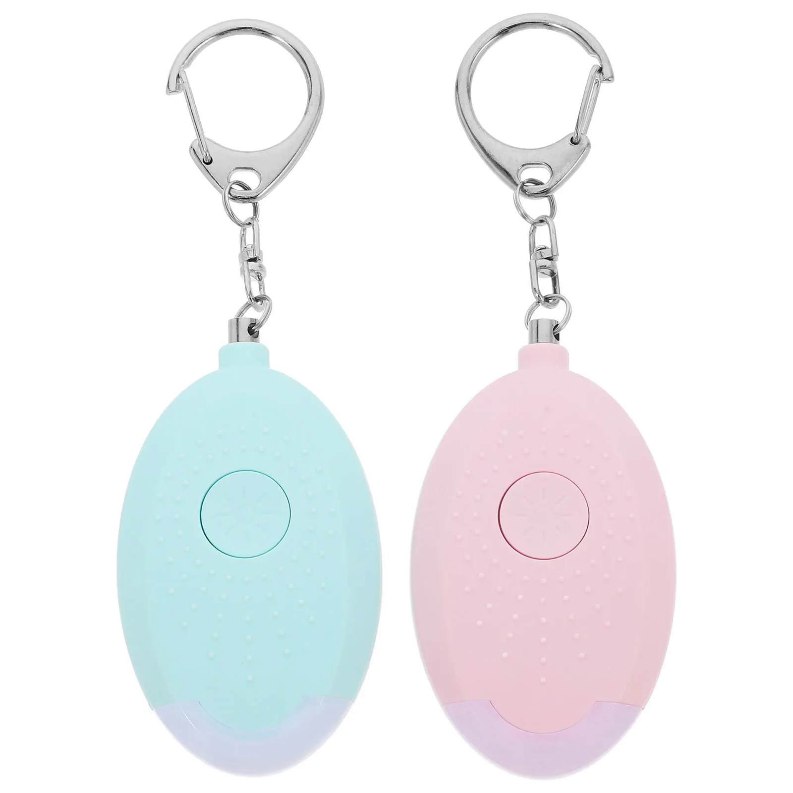 

2Pcs Anti-Wolf Alarm for Personal Safety Compact Security Device with LED Light Double Click Emergency Sound 130Db Siren Alarm