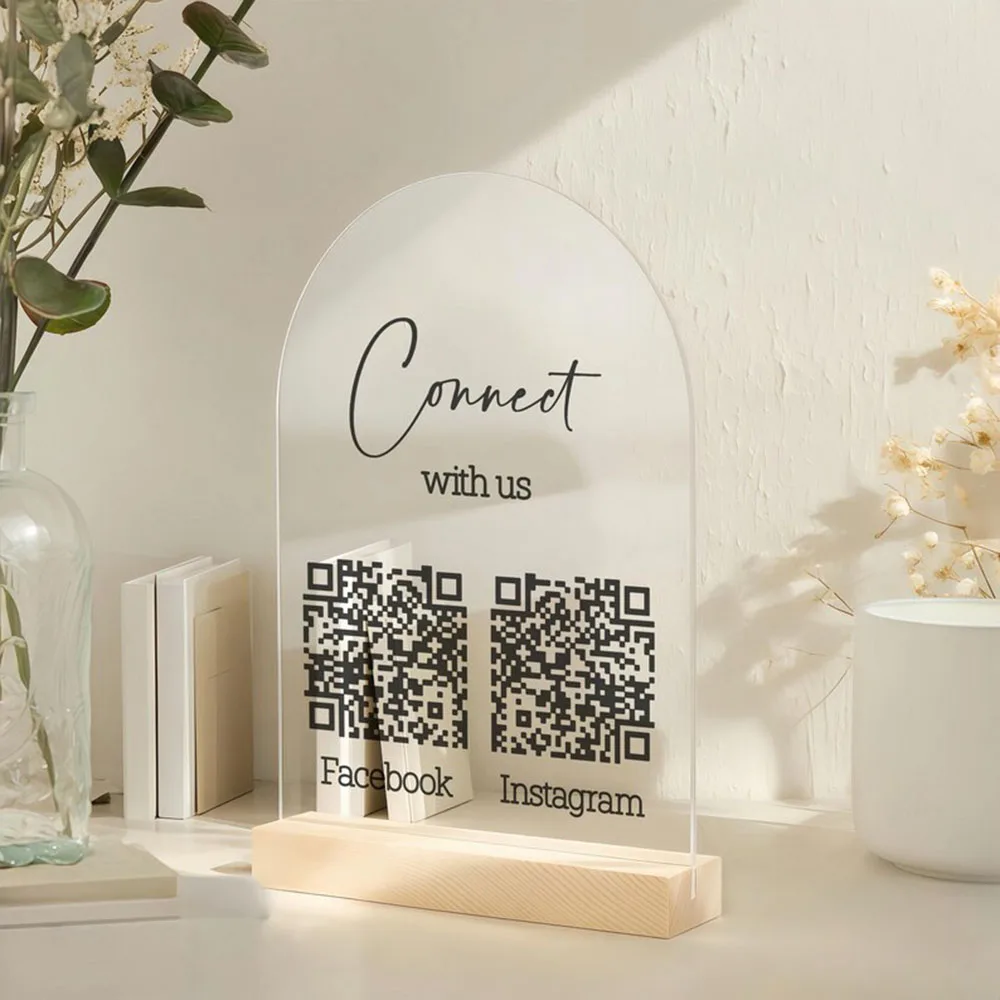 شخصية ترك مراجعة رمز الاستجابة السريعة تسجيل جوجل مراجعة صغيرة QR عرض علامة QR وسائل التواصل الاجتماعي تسجيل طريقة الدفع لوحة الاكريليك