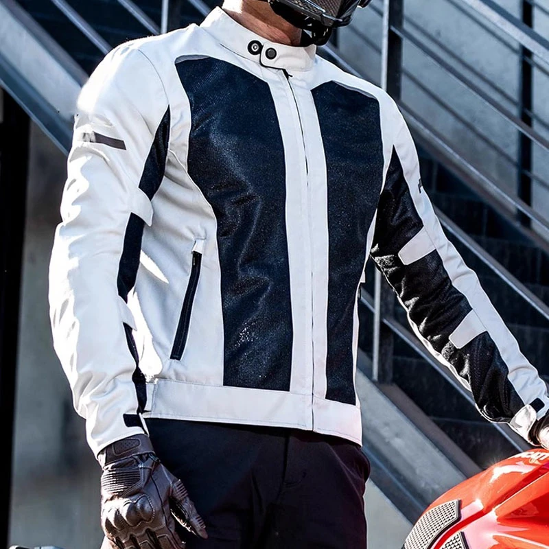 

Motorcycle Jacket Summer mesh breathable reflective motorcycle jacket for men, CE2 class off-road motorcycle jacket riding wear