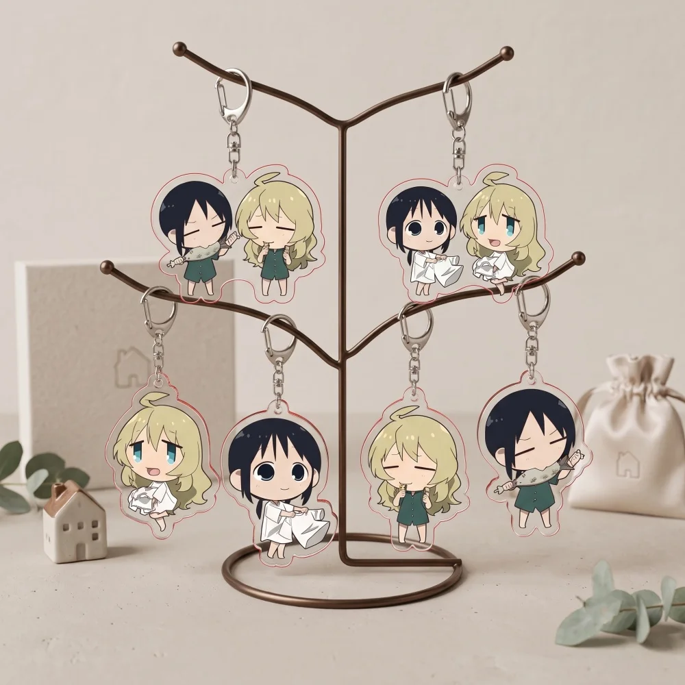 Girls' Last Tour 5.5cm Acrylic Keychain Chito Yuuri Q Version Anime Pendant Bag Charm Double Sided Print Fans Collectible Gift