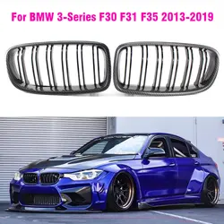 Carbon Fiber Color  Front Kidney Grille For BMW 3 Series F30 F31 F35 F80  2013 2014 2015-2018 2019 Racing Grills