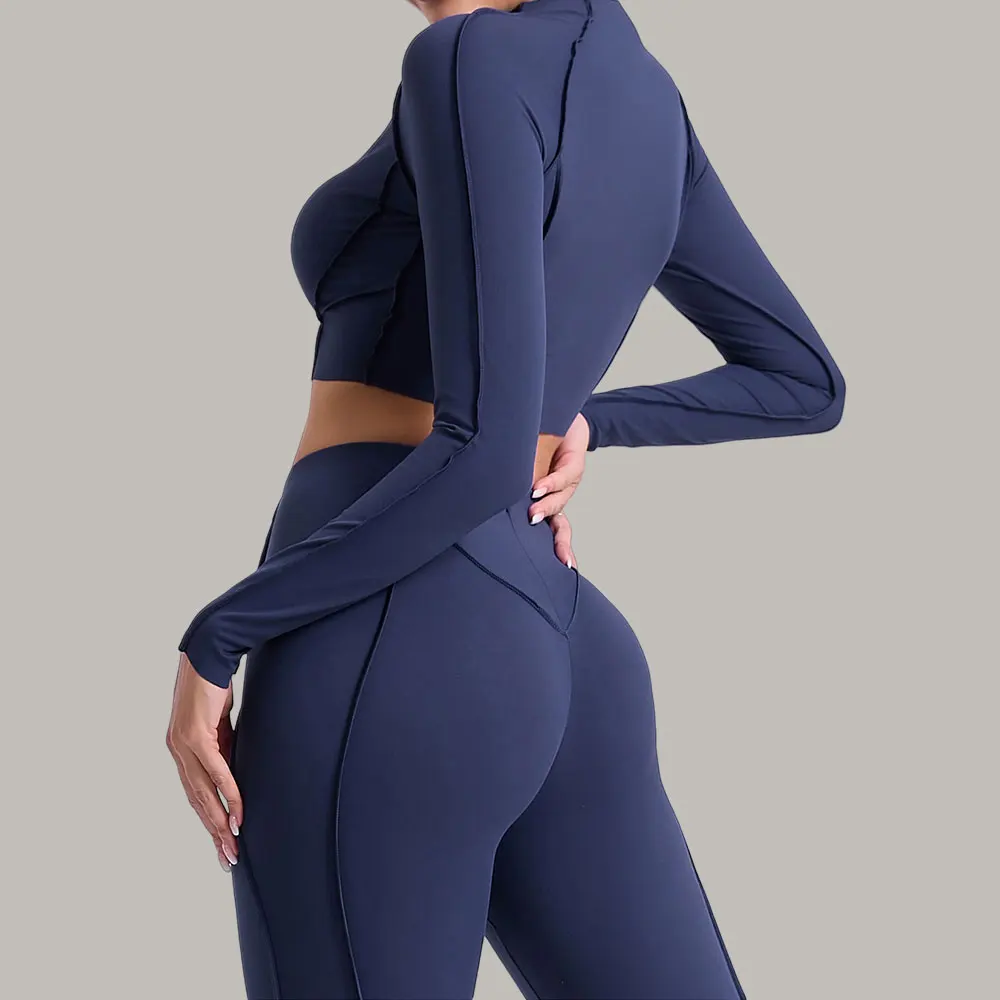 

Long Sleeve Workout Yoga Shirts Sport Slim Fit Top Fitness Clothes Wear For Women Gym Femme Cycling Running Yoga Clothing