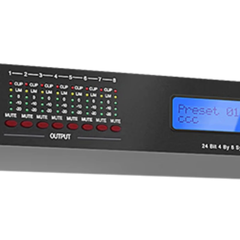 4.8 Professional Digital Audio Processor 4 in and 8 out of the stage bar KTV equalization feedback