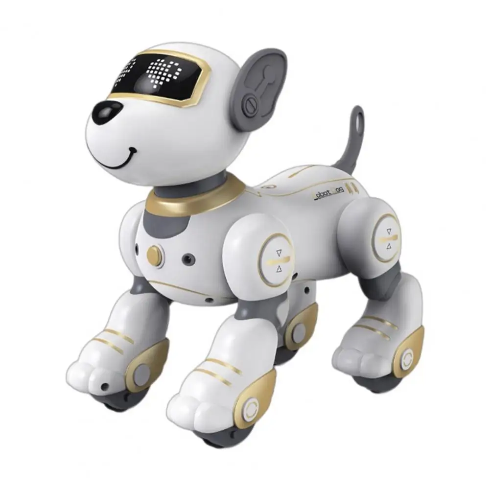 Brinquedo Robô Educacional para Crianças, Controle Remoto, Cachorrinho com Sensores de Toque com Programação para Meninos, Pet