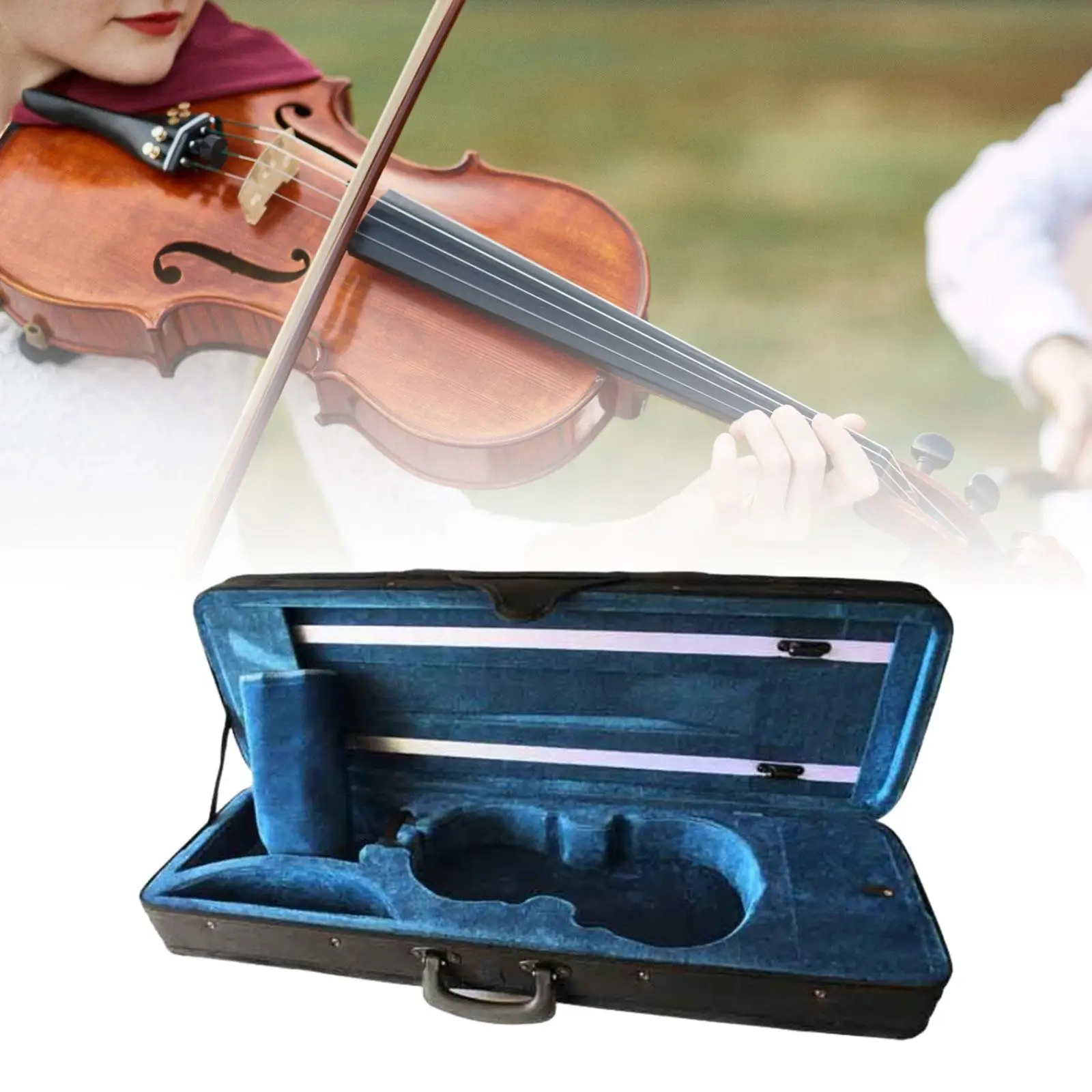 

Violin Case 4/4 Full Size Professional with Bow Holder ,Portable, Carrying Bag for Travel Outdoor