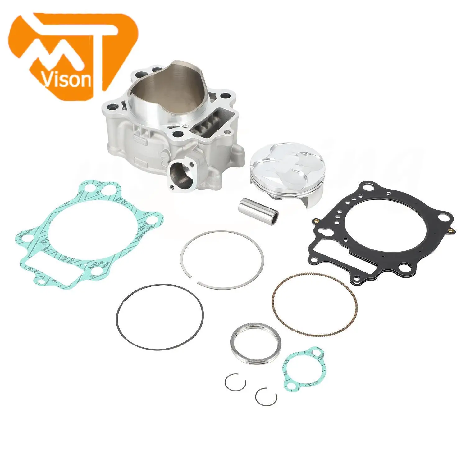 Cylinder Piston Gasket Kit Motorcycle Cylinder Block Kit Piston Rings Head Base Gasket Kit for HONDA CRF250R 2004-2009 CRF 250R