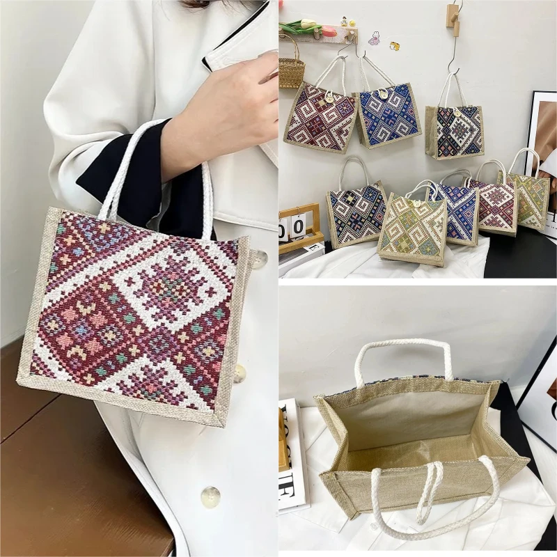 

Женская сумка через плечо, большая вместительная сумка в этническом стиле, дизайнерская сумка-тоут в стиле ретро, роскошные сумки Сумка Женские