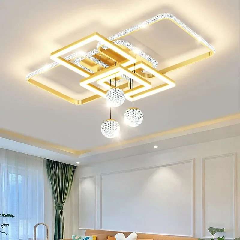 Living Room Ceiling Lamps Modern Intelligent LED Chandeliers For Resturant Kitchen Bedroom Lighting Home Decor Luster Luminaire