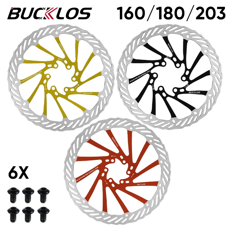 BUCKLOS MTB Mountain Road Folding Bike G3 Disc Brake Rotor Efficient Cooling Bicycle Hydraulic Brake Discs 160mm Cycling Parts