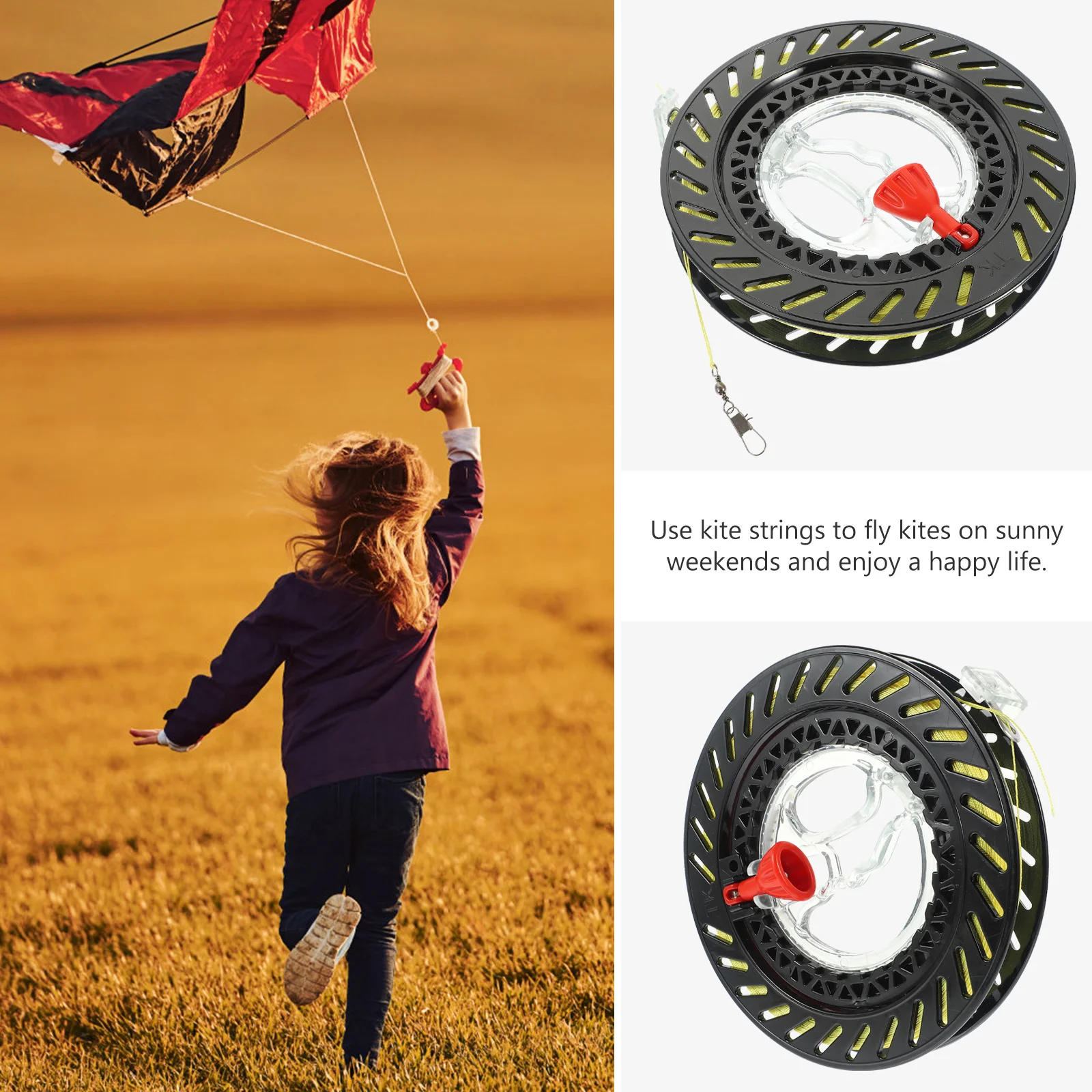 1Pcs String Reel Leichte Ergonomische Handheld Wickler Outdoor Kite Flying Zubehör für Anfänger Profis