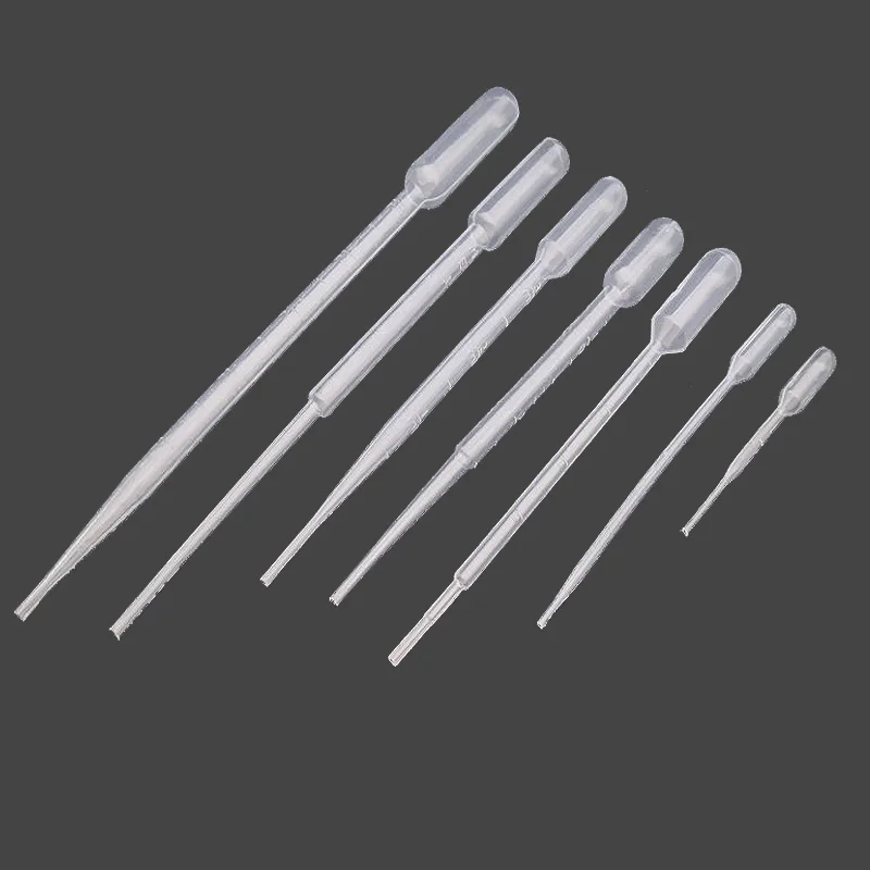 

500pcs 1000pcs 2000pcs 0.2ml 0.5ml 1ml 2ml 3ml 5ml Transparent Plastic Disposable Pasteur Pipette In Essential Oil Dropper