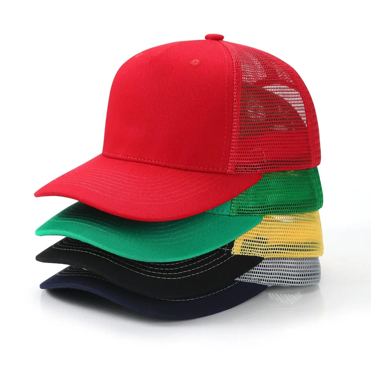 Custom Cap Print With Logo Personalized Company Design Men Summer Hole Mesh Sunshade Truck Driver Baseball Competition Event Hat view 4