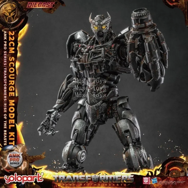 In Stock Transformation: Rise of The Beasts AMK PRO Series 22cm Scourge Model Kit Action Figures Toys Gifts for Boy Collection