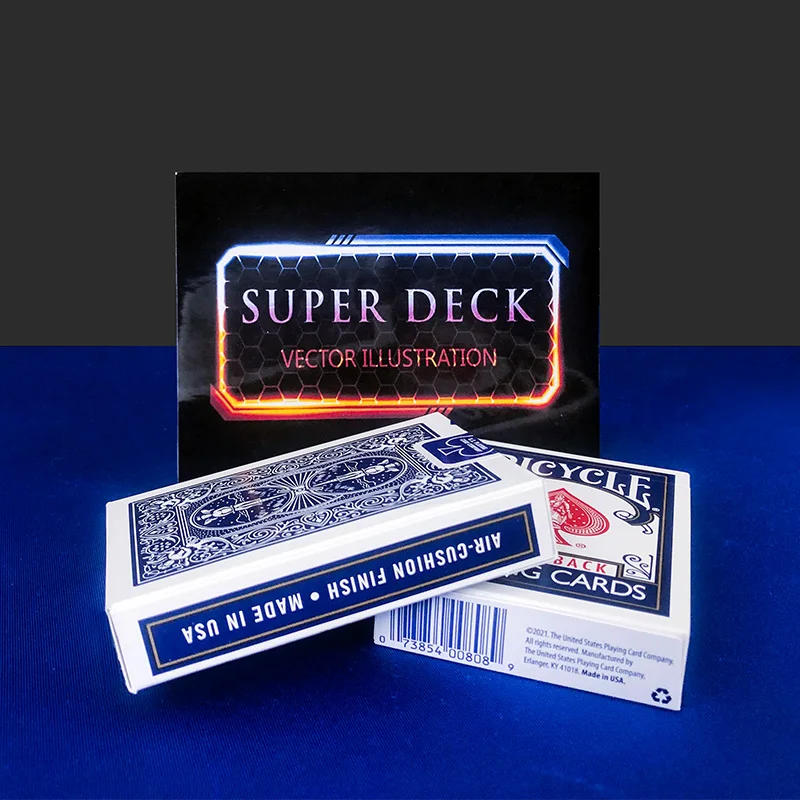 

Super Deck - Card Magic Tricks Playing Card Prediction Magic Deck Close Up Street Illusions Gimmick Mentalism Mind Reading Props