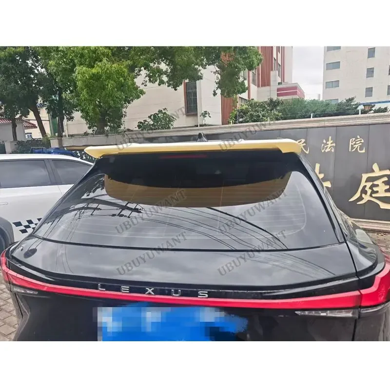 For Lexus RX350 RX450 RX500 RX350h Roof And Middle Car Styling ABS Plastic Unpainted Color Rear Spoiler Trunk Lip Wing 2023+