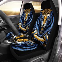 Gift For Dad Tiger Print Universal Car Seat Covers Fit for Cars Trucks SUV or Van  Auto Seat Cover Protector 2 PCS