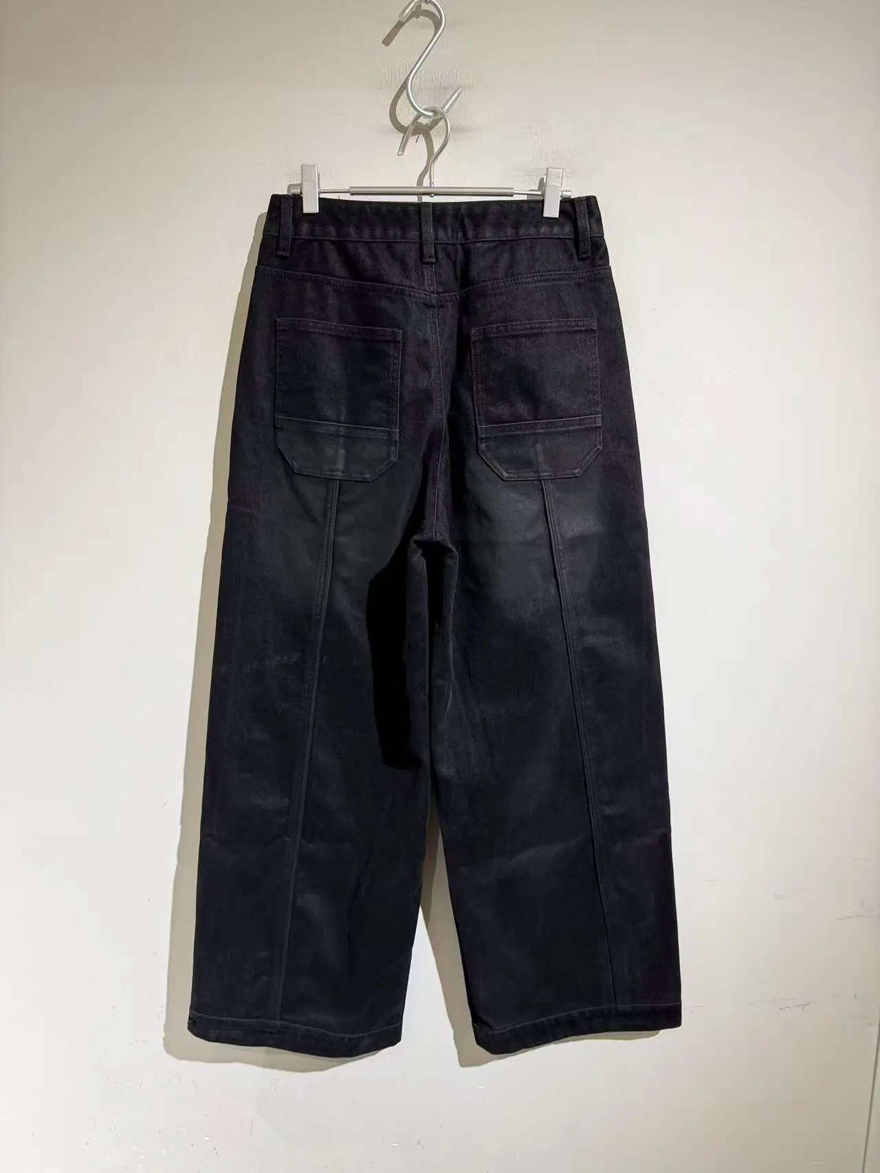 26 years of autumn and winter simple retro denim flocking process corduroy jeans