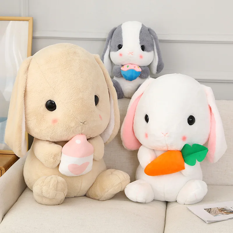 

Cute Bunny Stuffed Plush Toy Soft Rabbit Toys Bunny Kids Pillow Doll Gifts For Children Grilfriend Baby Accompany Sleep Toy