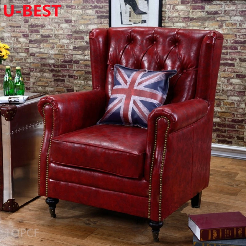 

U-Best Leather Chesterfield Club Armchairs Sofa Couch Kanepe Muebles Para El Hogar Mobili Per La Casa Furniture Living Room