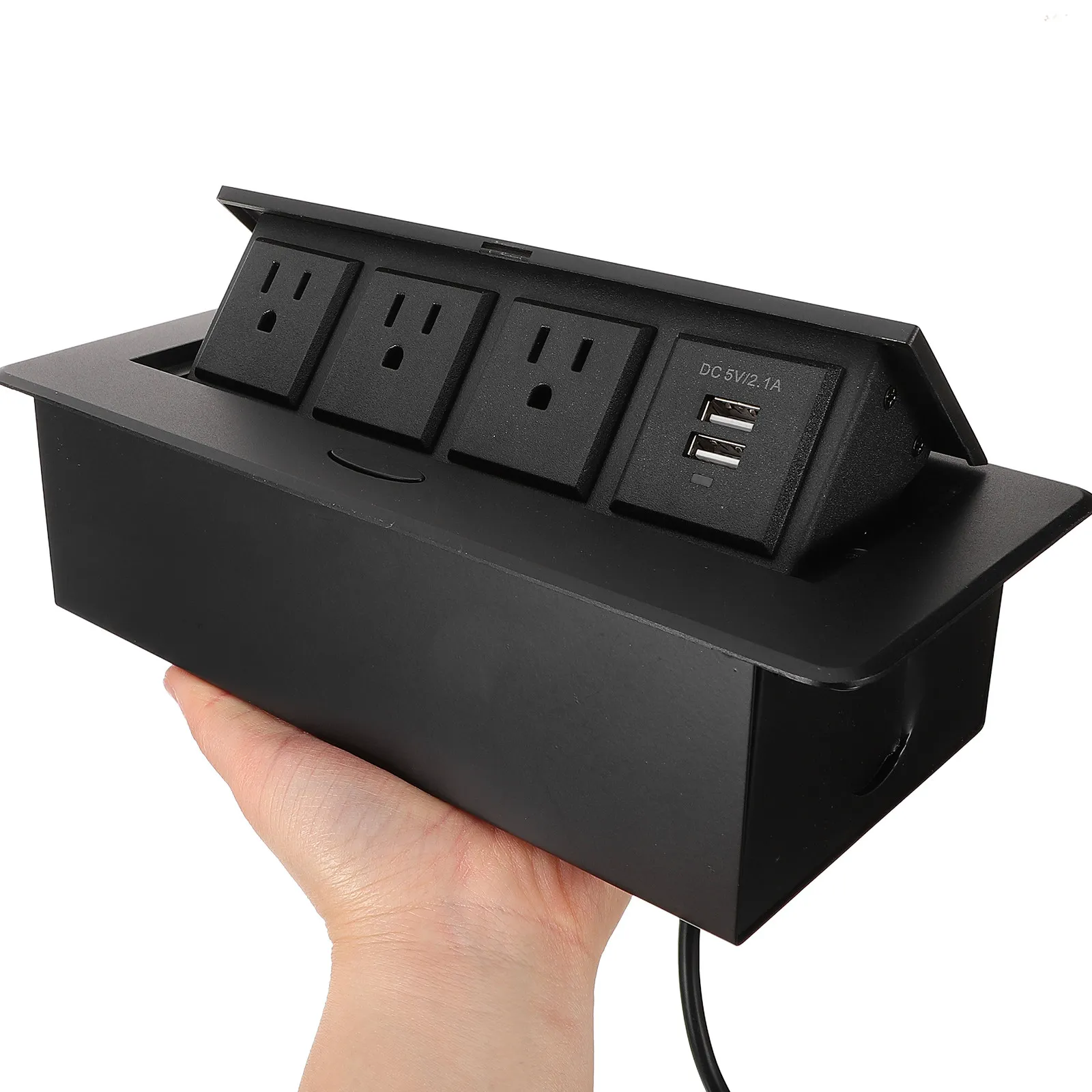 

Настольная зарядная розетка с 3 гнездами и USB-портами для телефонов, планшетов, цифровых камер